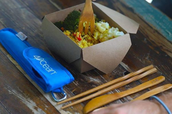 Reusable bamboo cutlery