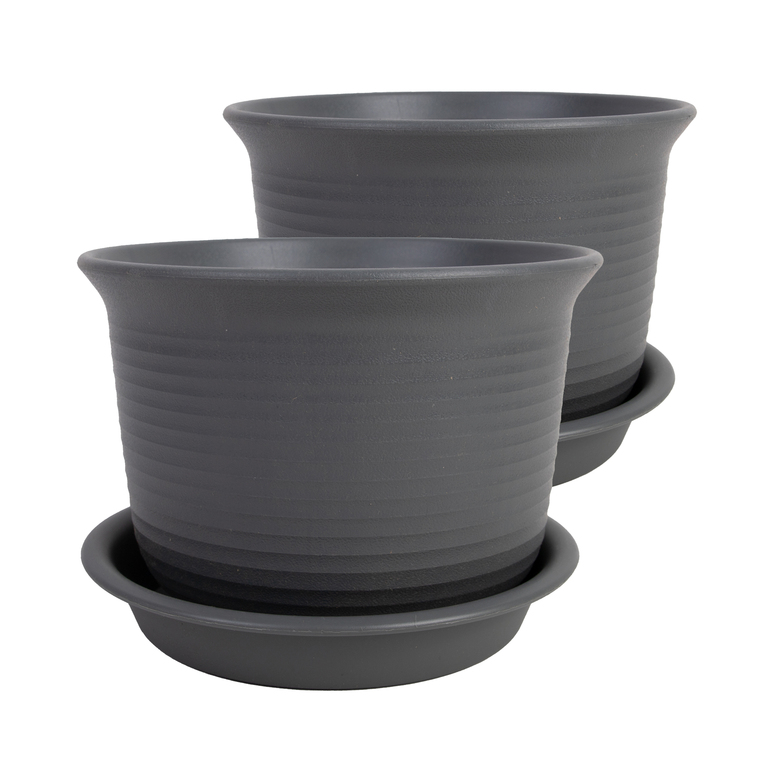TerraCycle recycled pot with saucer