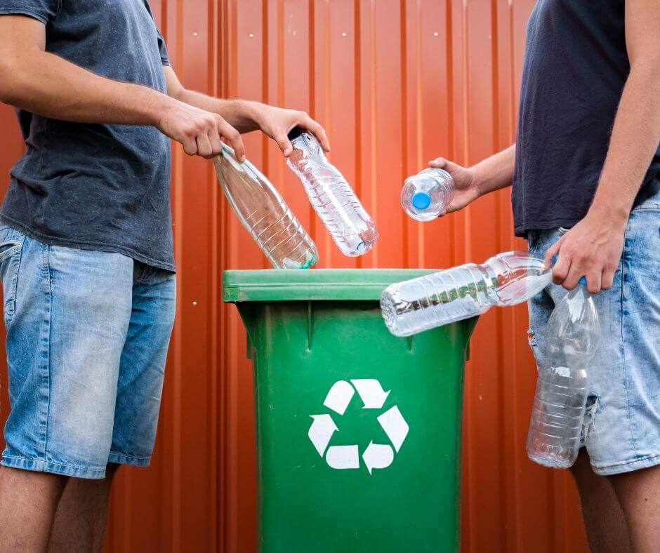 recycled plastic bottles