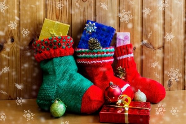 recycled stocking gifts