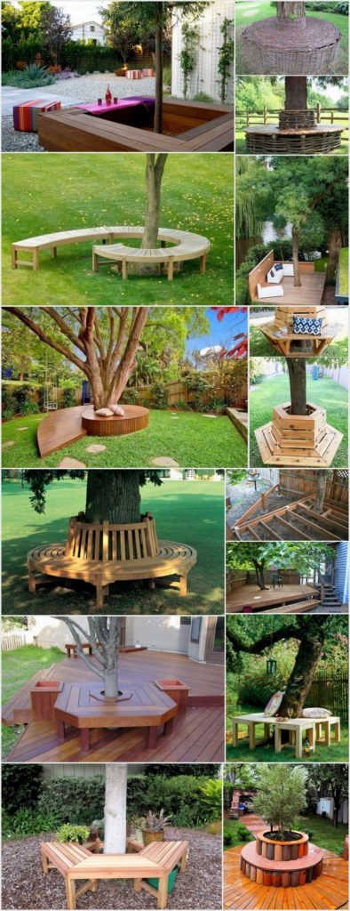 Creative & Inspiring Tree Seats Around Trees | Recycled Crafts